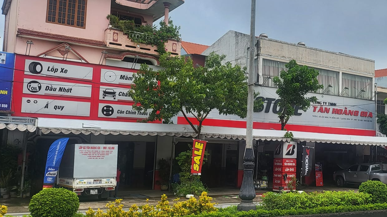 Quảng Bình: Đại lý Bridgestone B-Shop Tân Hoàng Gia 